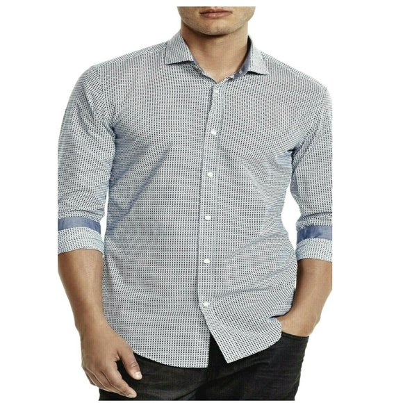 NEW Hugo Boss Green Label L/S Shirt Slim Fit - Picture 1 of 3
